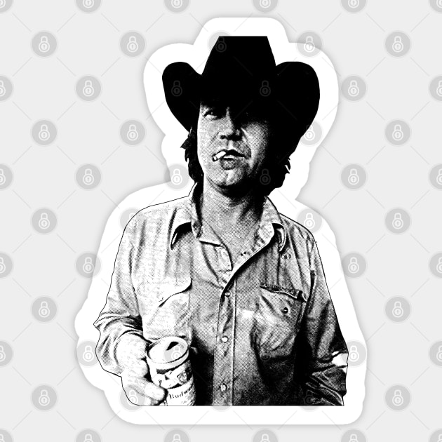 Retro Billy Joe Shaver Sticker by tykler